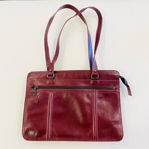 Vintage Phillippe Burgundy Leather Bag